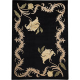 Hand-Knotted High-Quality Black Area Rug