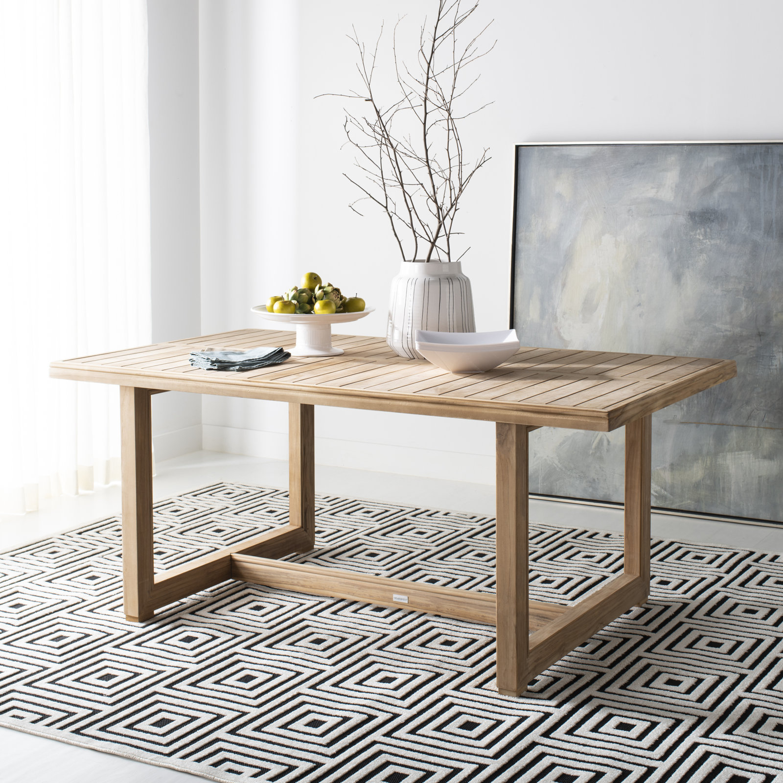 Melrose 71" Teak Patio Dining Table