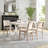 Fashank Commercial Solid Wood Dining Chair With Curved Backrest-2050111195
