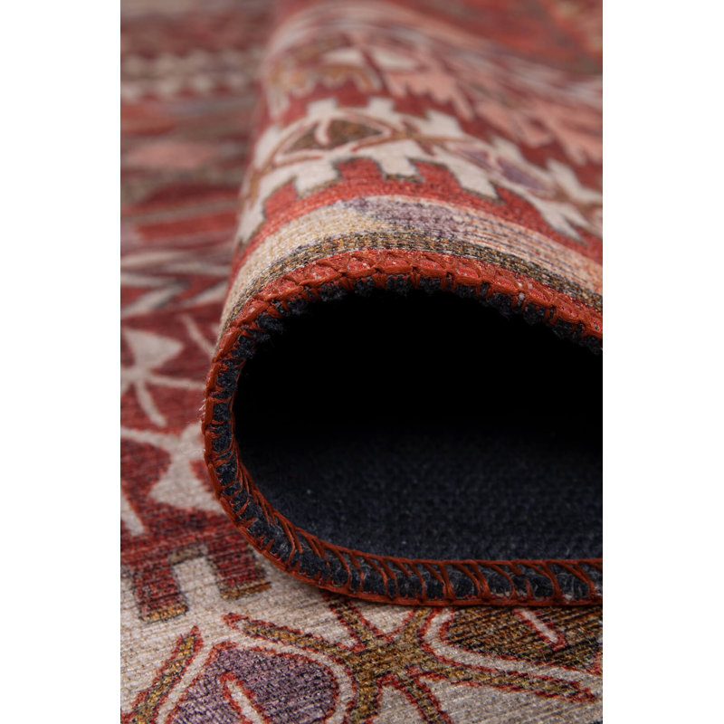 Luxurious Red Carpet, 7.5 x 10.8 ft | 100% Polyester, 1850 g/m² | Pile Height: 0.2 in | Recycled Poly Cotton Underside | Durable Machine Carpet, Ideal for Living Room & Bedroom Decor, Soft & Stylish Design