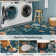 Floral Washable Rugs Non-Slip Soft Rugs for Living Room Bedroom Ultra-Thin Boho Accent Carpet