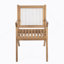 Ensemble de salle à manger d'extérieur 7 pièces en bois d'acacia avec chaises à dossier en corde