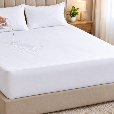 Protège-matelas imperméable intégral, drap-housse avec poche profonde de 40 cm (16 pouces).