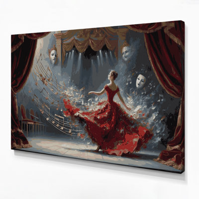 Art musical sur toile noir