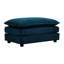 Canapé modulaire en chenille bleu 4