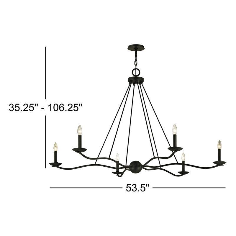 Sawyer 6 - Light Chandelier