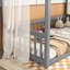 Lit à baldaquin avec cadre et clôture-2117136738-2117138076