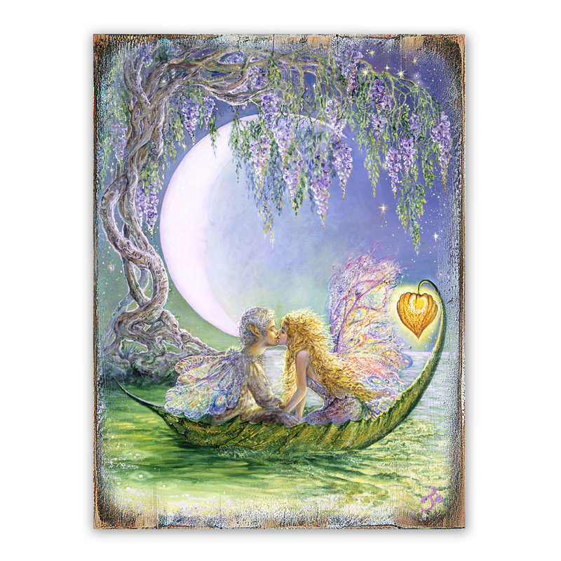 Lune wisteria, H 12 po x l 9 po x P 1 po