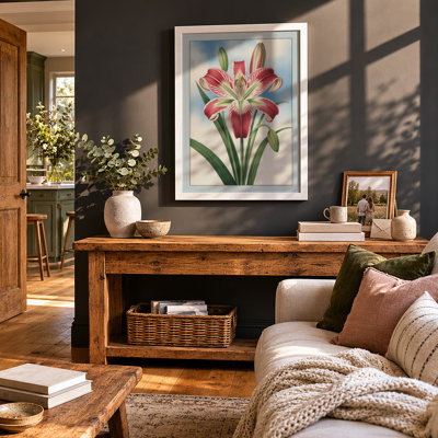 Amaryllis in Bloom Botanical - Framed Print