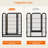 32'' H Panel Metal Exercise Pen With Door-93674517