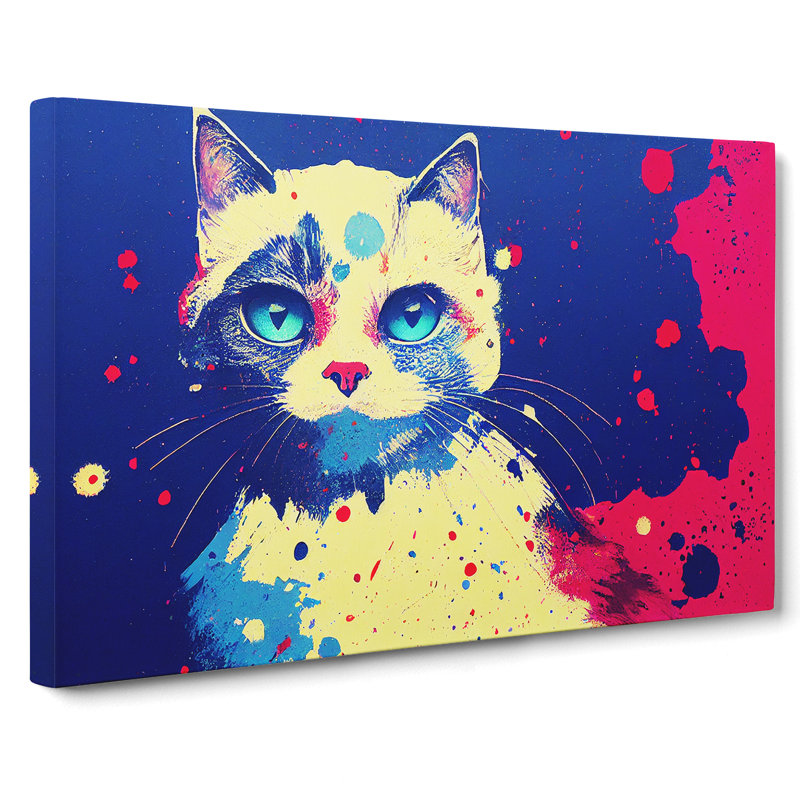 Cat Splash Vol.2 Abstract - Wrapped Canvas, 35cm H x 50cm W x 3cm D