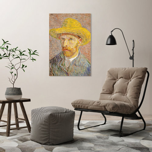 Winston Porter Lamon Self Portrait With A Straw Hat by Vincent Van Gogh ...