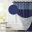 Rideau de douche à motif floral Preslynn avec crochets inclus et doublure incluse-1996849084