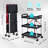 Collapsible Utility Cart, 3-Tier Foldable Service Cart with 360° Swivel Wheels-106408943