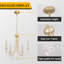 5 - Light Candle Style Chandelier