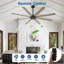 Ventilateur de plafond de 72 pouces avec télécommande, aspect bois, utilisable à l'intérieur et à l'extérieur (terrasses, salon), 8 pales, variateur, minuterie, réversible, moteur CC silencieux, 6 vitesses-1646219265-1646219274-1646219279