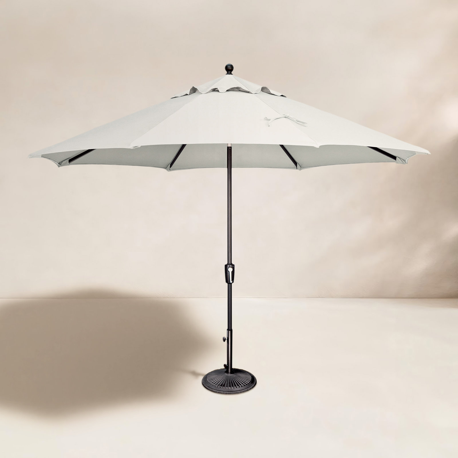 132'' Sunbrella® Outdoor Umbrella, Black, Black Sunbrella®