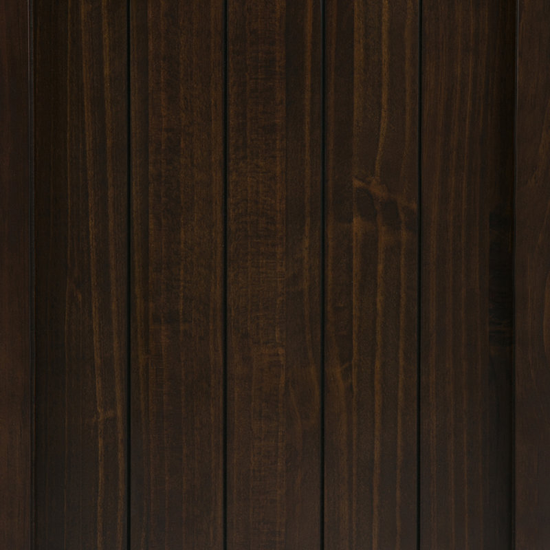 Table de chevet transitionnelle en bois massif de 24 po de style Acadian avec 1 tiroir, rangement ouvert et quincaillerie en nickel brossé