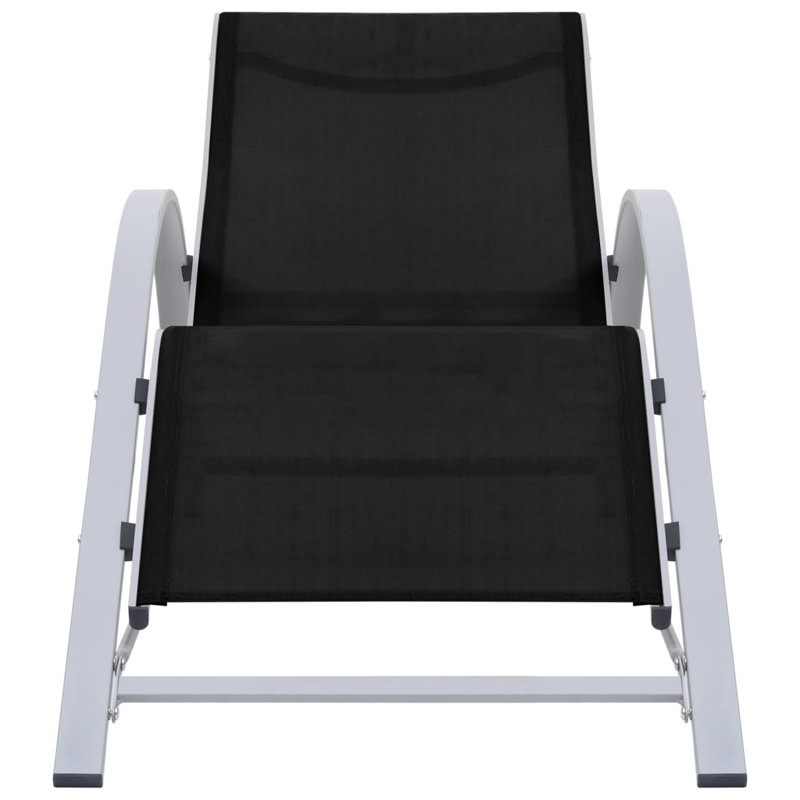 Abdullaahi 167cm Long Single Chaise, Black