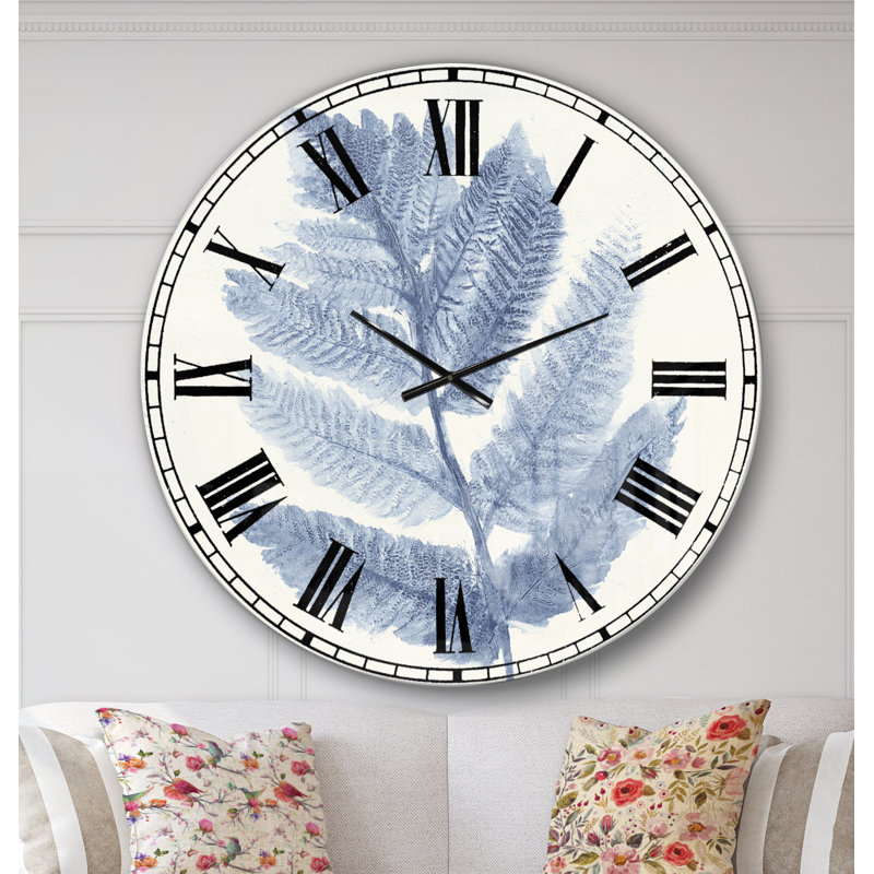 Swigart Simple Forest I - Horloge murale, Surdimensionné, Bleu