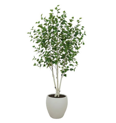 7' Artificial Birch Tree in Pot
