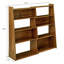 Bibliothèque extensible avec rangement, 120 cm (47,17 po) en bois MDF, style rustique moderne pour la maison