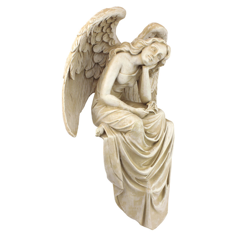 Resting Grace Sitting Angel Statue