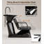 Fauteuil et bac à shampoing réglables pour salon de coiffure - Douchette et jet spa pour la tête, bac à shampoing inclinable, siège réglable en distance
