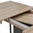 Vintage Wood Grain Extendable Rectangular Dining Table With Black Frame, Adjustable Length 160-200CM For 6-10 People-454807308