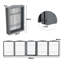 Grey 5-Panel Folding Pet Playpen