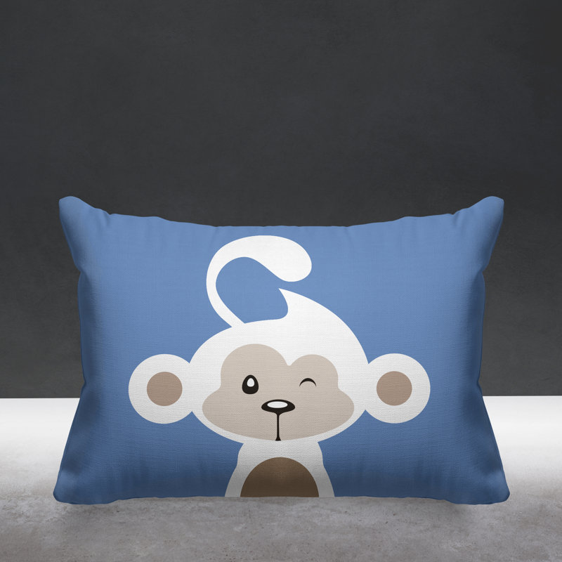 Coussin intérieur Ollie, Pervenche, 14 po x 20 po, Rectangle
