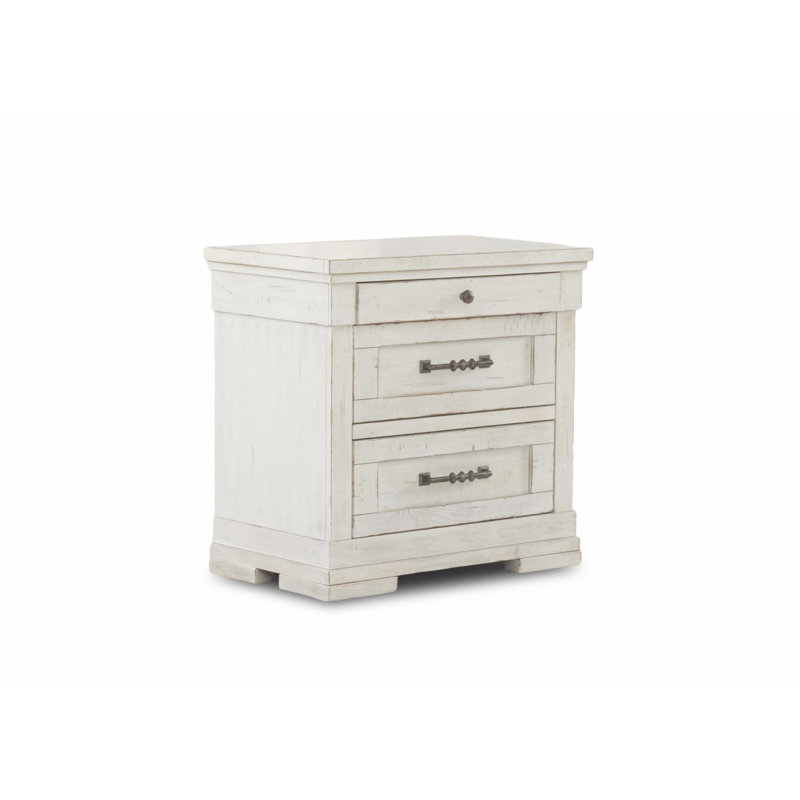 Table de chevet Coming Home, Blanc