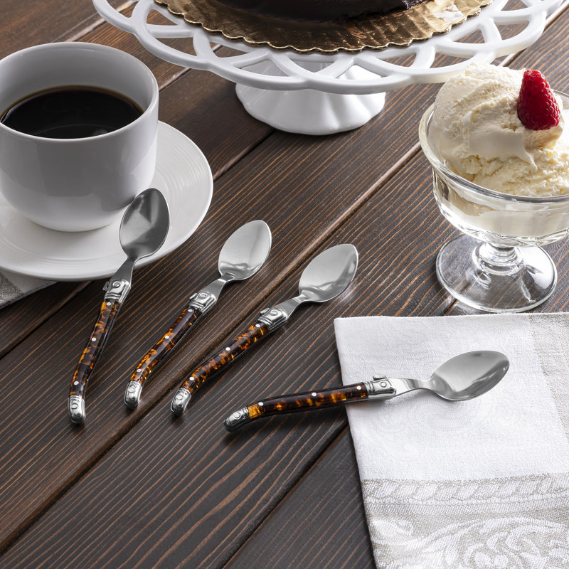 French Home Laguiole Coffee Spoons, Set Of 4 - Tortoise Shell