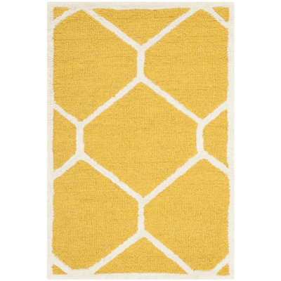 Deedgra Hand Tufted Wool Geometric Rug