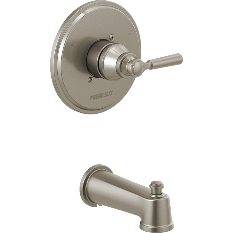 Westchester Tub Spout with Diverter, Stainless Steel