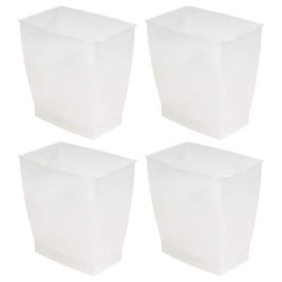 Small Rectangular Bathroom Trash Cans - Ideal for Primary and Guest Bathroom or Home Office