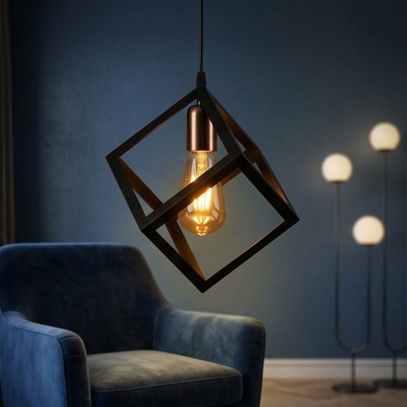 Luminaire suspendu géométrique 1 lumière Yasminda
