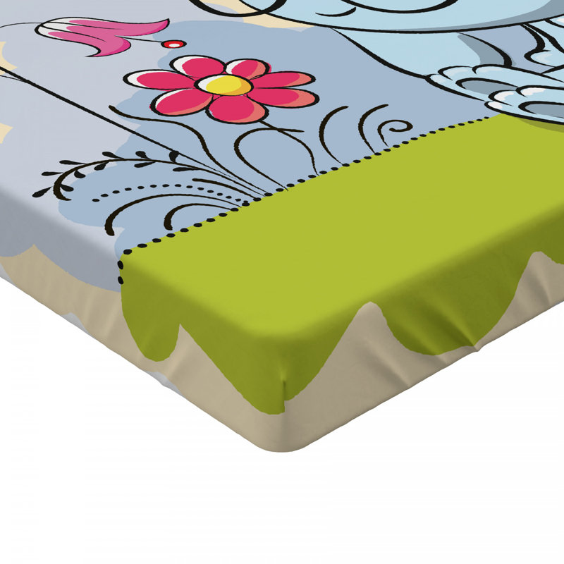 Butterfly Microfiber Fitted Sheet, Queen Fitted Sheet