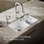Riverby® 33" x 22" x 9.625" Under-Mount Double-Equal Kitchen Sink with Accessories and 5 Oversized Faucet Holes-37340195-125039943