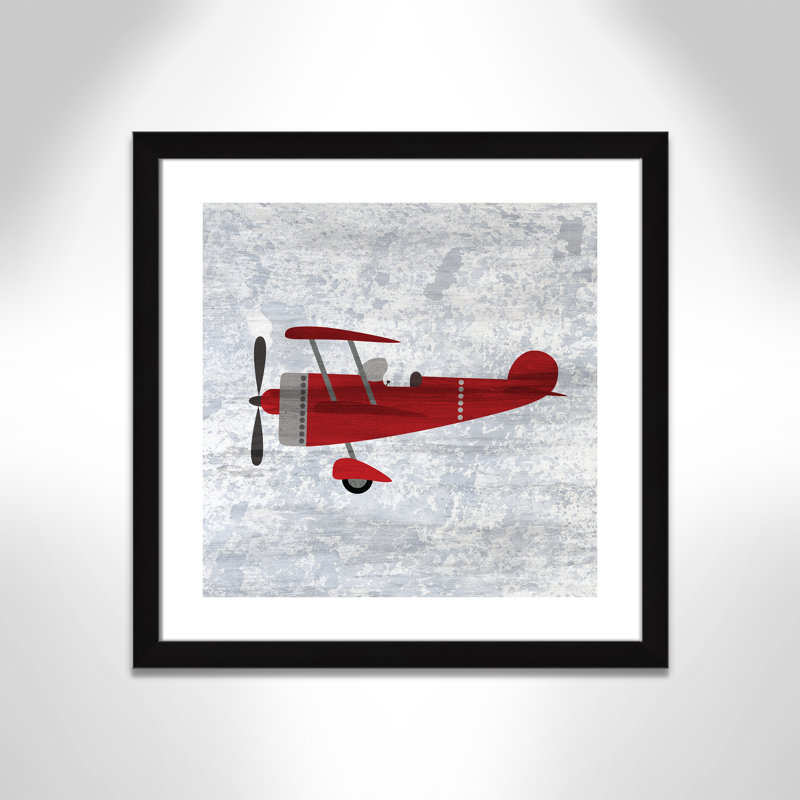 Impression sur papier rouge 2, H 22,5 po x l 22,5 po x P 0,6 po, Encadré plat noir