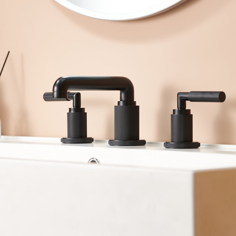 Widespread 2-Handle Bathroom Faucet, Matte Black