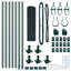 Welded Wire Fence With 7 Flanged Posts Steel-495119007-495119012