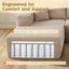 Aucun assemblage requis 3 pièces Canapé modulaire rembourré à compression avec chaise longue Cloud-741343013-741323353