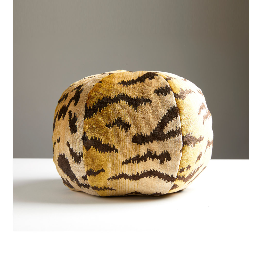 Wild Glamour Round Pillow Cover & Insert The House of Scalamandre 