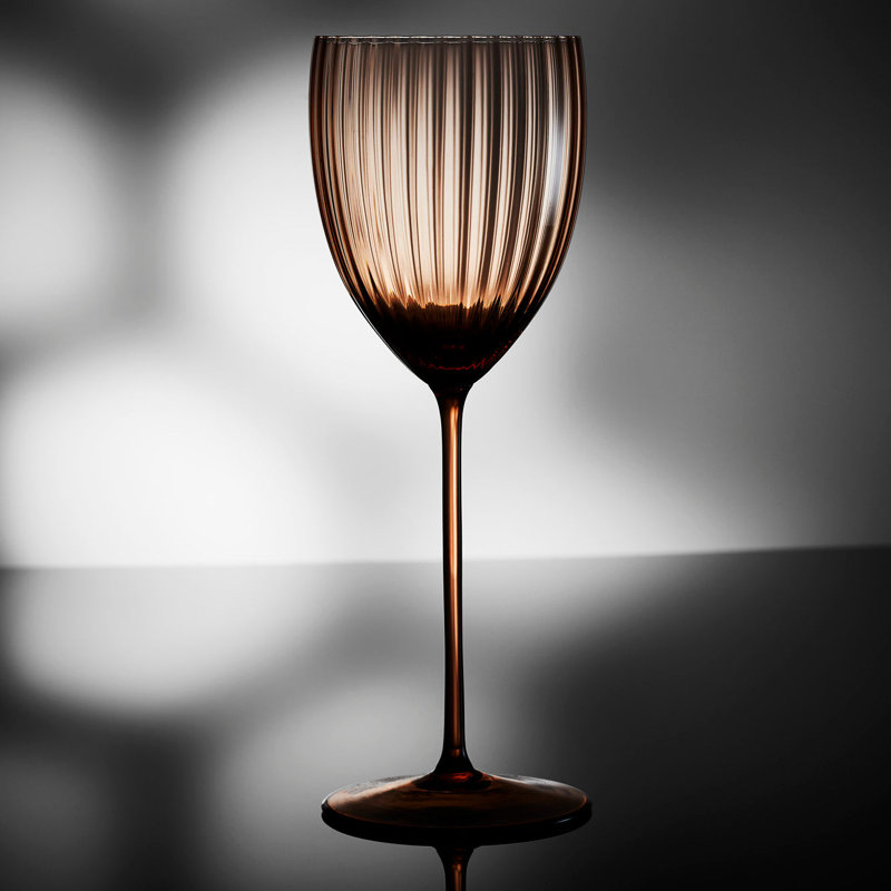 Quinn Crystal White Wine Glass, Citrine