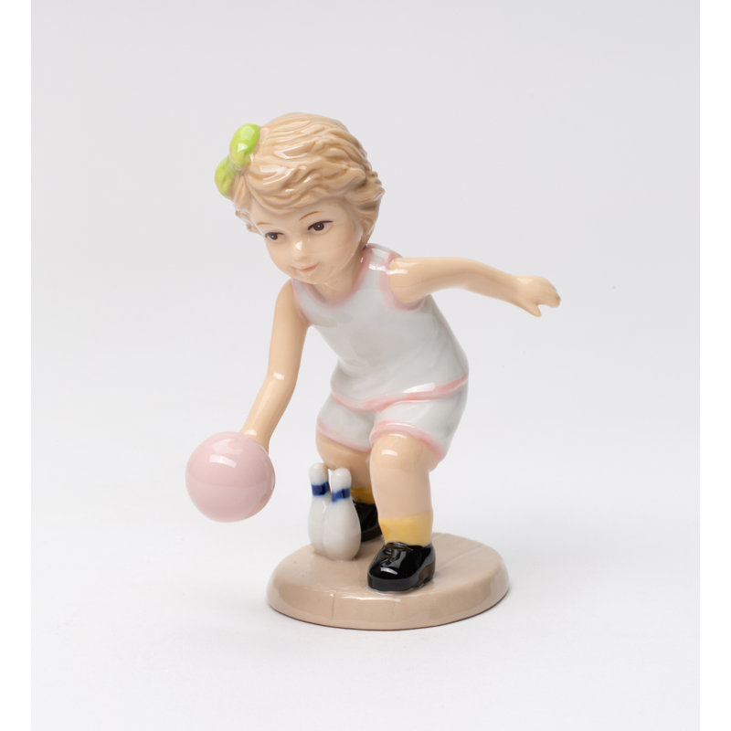 Bowling Girl Figurine-4 1/2"H