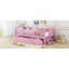 Wood Twin Size Platform Bed With Guardrail And 2 Drawers-916595953