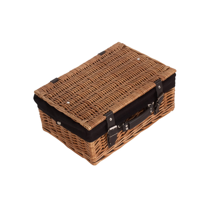 Wicker Basket Hamper with Black Lining