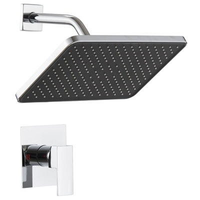 Ensemble de garniture de robinet de douche à poignée simple en laiton haute pression avec valve brute