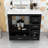 Modern Wooden Freestanding Single Bathroom Vanity with Ample Storage and Ceramic Basin-1069582541